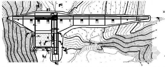 重力坝CAD设计图资料下载-某171.4米长29.1米高浆砌石重力坝设计图