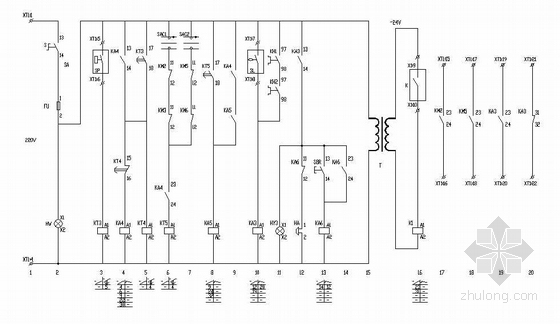 消防水炮设计原理图资料下载-自动喷洒用消防泵控制原理图