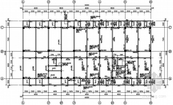 宿舍楼设计施工图资料下载-框架宿舍楼结构施工图