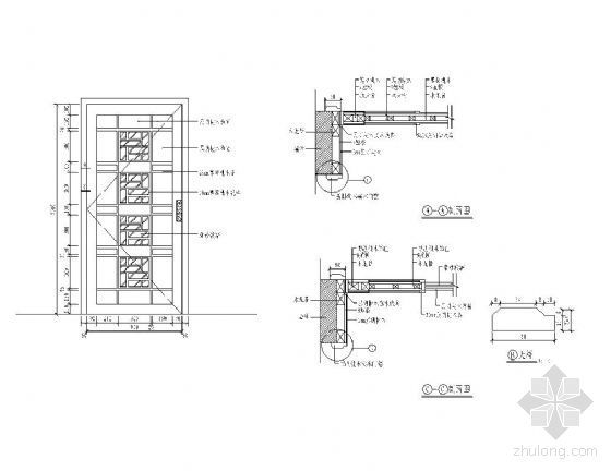 木门装饰CAD资料下载-装饰木门样图