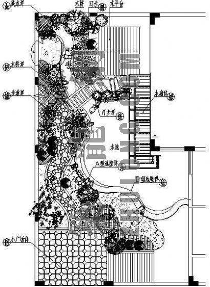 别墅园林CAD图资料下载-全套别墅园林景观施套工图