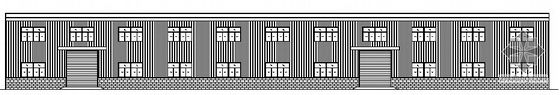 二层轻钢结构设计图资料下载-某二层轻钢结构厂房建筑结构设计方案图