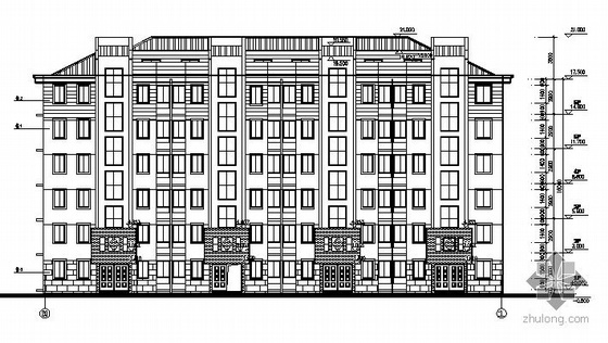 温州某小区六层住宅楼建筑施工图(2#楼)-2