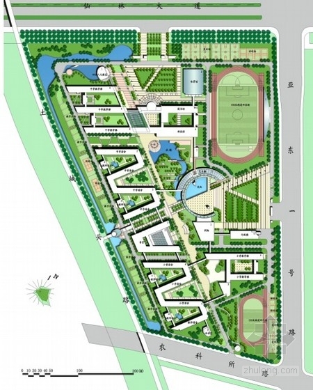 大学设计CAD资料下载-[南京]大学校园整体景观改造设计（含CAD方案）