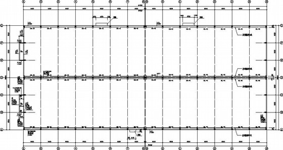24米跨钢钢屋架图纸资料下载-24米跨混凝土柱钢管屋盖厂房施工图