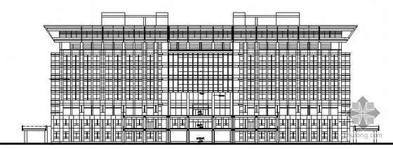 对称cad建筑结构施工图资料下载-某大学七层图书馆建筑施工图