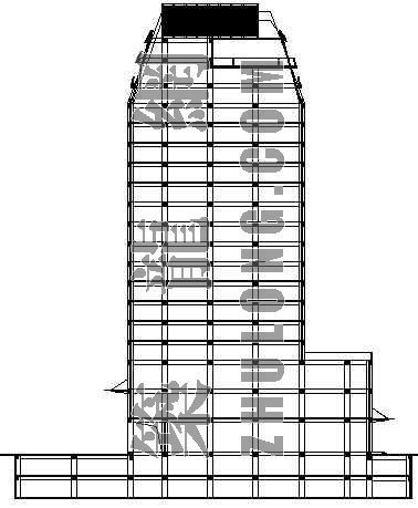 高层写字楼方案设计CAD资料下载-某高层写字楼建筑设计方案