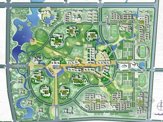 校园局部绿地设计方案资料下载-[南京]校园局部区域总体规划设计方案