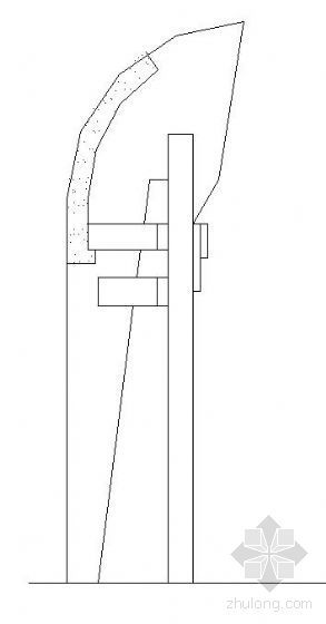 古建商业街入口资料下载-某商业街入口指示牌及树池大样