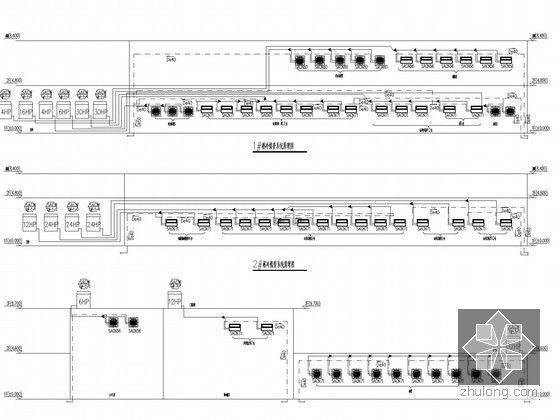 [广东]17栋办公建筑单体空调及通风排烟系统设计施工图（多联系统 动力燃气系统）-冷媒管系统原理图