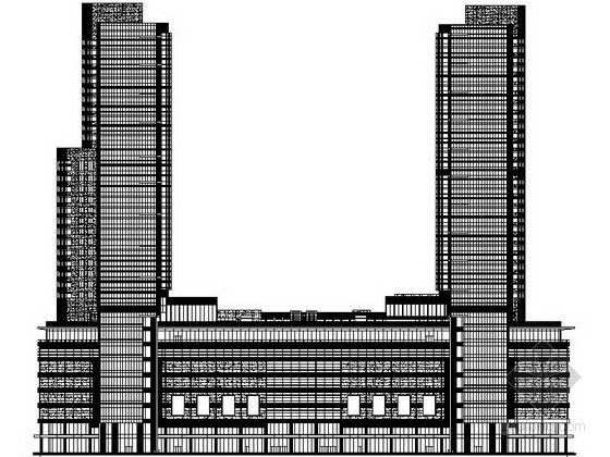 8米开间资料下载-[南京]某三十八层超高层商业综合体建筑施工图（160米）