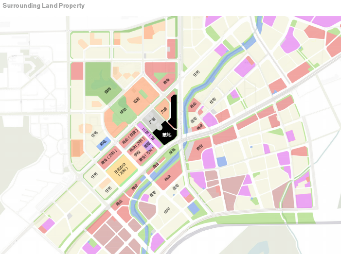 [广东]深圳知名地产大九州项目规划设计文本-周边用地属性