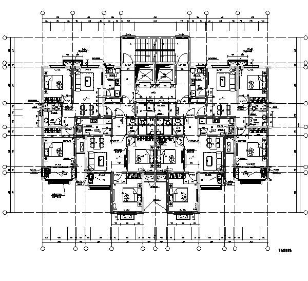 [安徽]高层塔式集资房建筑施工图（含全专业图纸）-高层塔式集资房建筑