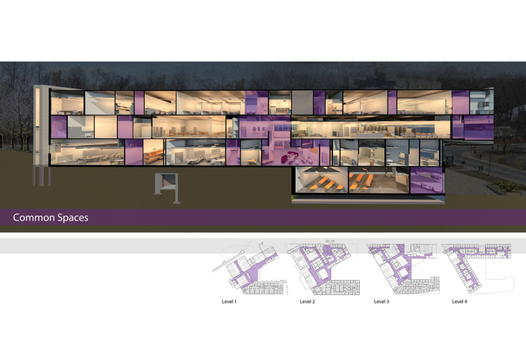 加拿大大学建筑设计鼓励跨学科交流-2._Section-_Common_Spaces