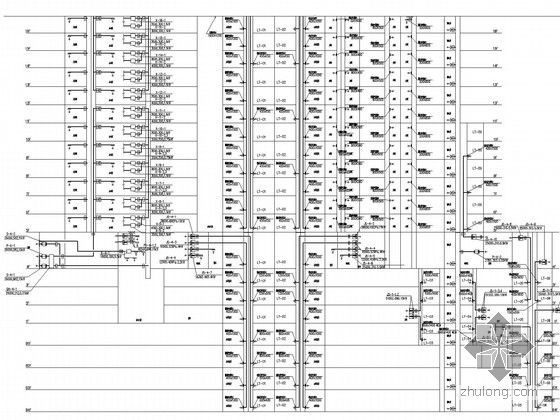 [广东]203米超高层金融中心通风空调及防排烟系统设计施工图（大院作品 蓄冰系统）-通风排烟系统原理图