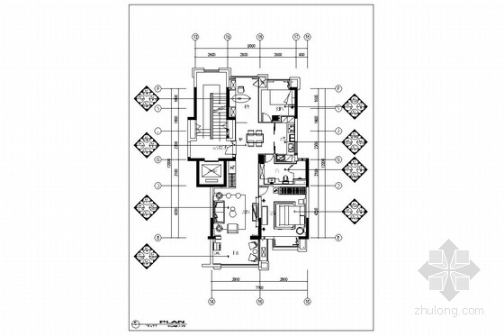 两层商业装修图资料下载-[安徽]繁华商业中心简约现代两居室装修图（含效果及方案PPT）