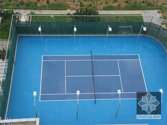 [广东]超高层综合楼工程质量情况汇报PPT（76页）-网球场屋面
