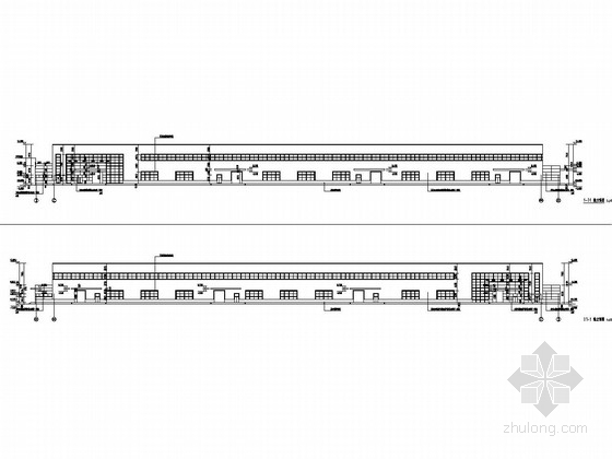 30米跨度门式钢架施工图资料下载-[安徽]30米跨门式刚架结构科技创业孵化园厂房结构施工图（含建筑图）