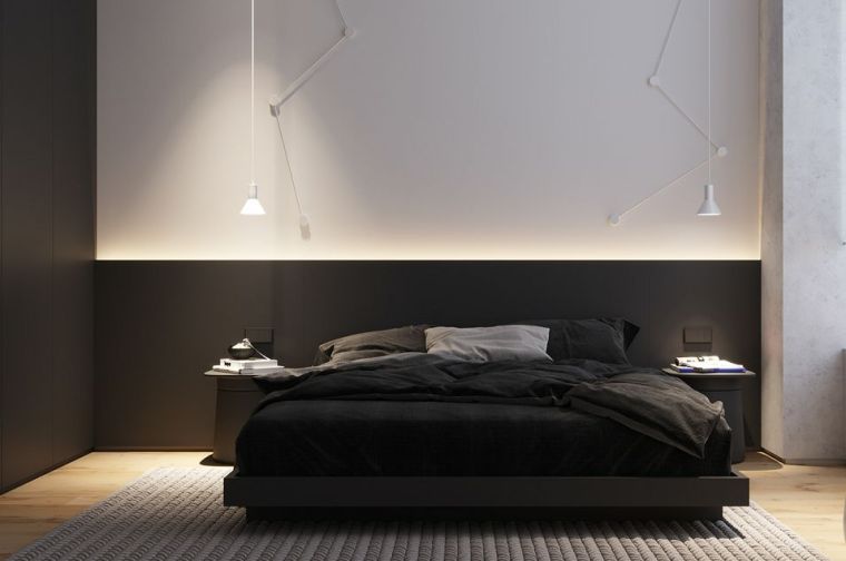 电视背景墙风景图案资料下载-个性的床头背景墙设计，让卧室高级10倍！