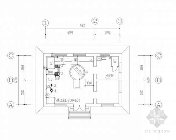 7MW热水锅炉CAD图资料下载-常压热水锅炉全套施工图