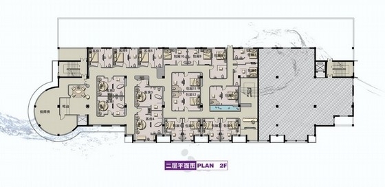 会所室内设计方案图资料下载-[江苏]现代风格时尚温泉会所室内设计方案图