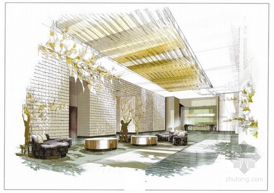 香港酒店设计资料下载-[香港]五星级度假酒店概念设计方案图