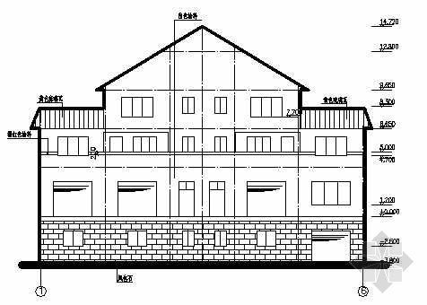 某住宅楼建筑结构施工图纸资料下载-某框架住宅楼结构建筑施工图纸