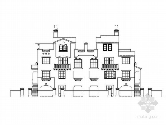 别墅建筑节能设计资料下载-[重庆]某四层西班牙式BD型花园洋房建筑施工图（含建筑节能模型）