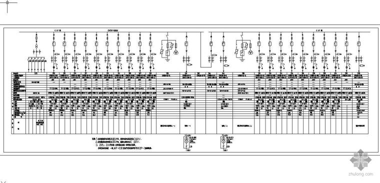 6KV电气系统图资料下载-6KV配电一次系统图纸