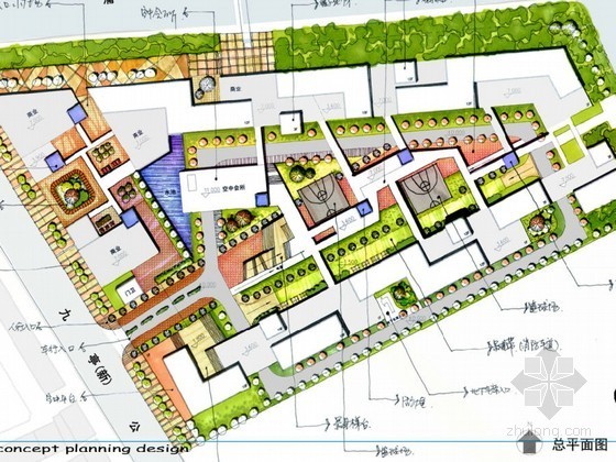 深圳青年公寓景观设计方案资料下载-[上海]青年公寓景观概念设计方案