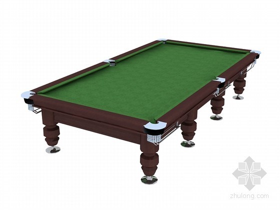 台球桌cad下载资料下载-常用台球桌3D模型下载