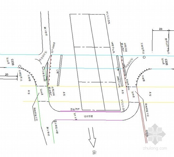高速公路改道交通导行方案资料下载-高速公路跨线桥现浇箱梁施工改道方案（2012年）