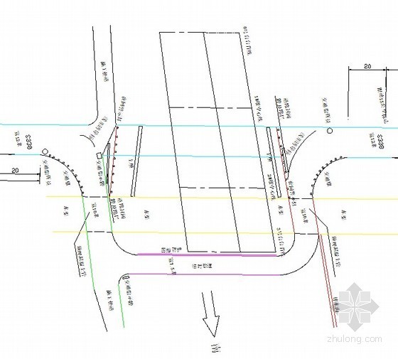 现浇箱梁直线段支架资料下载-高速公路跨线桥现浇箱梁施工改道方案（2012年）