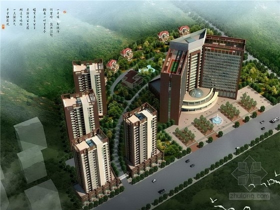 傣族风格住宅设计cad资料下载-现代风格高层酒店及住宅设计方案文本（含CAD）