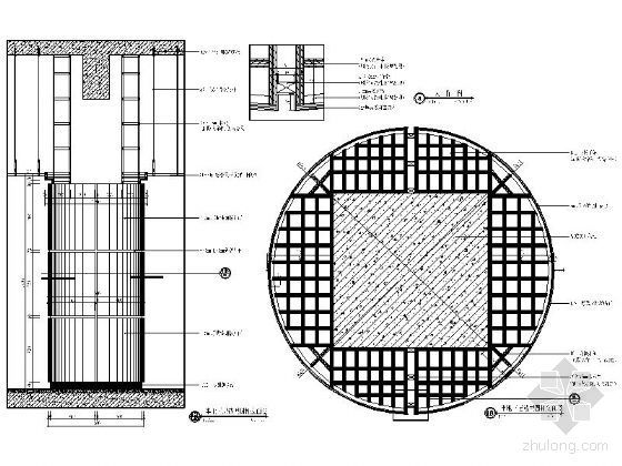 [云南]知名大型商业广场装饰工程图-圆柱