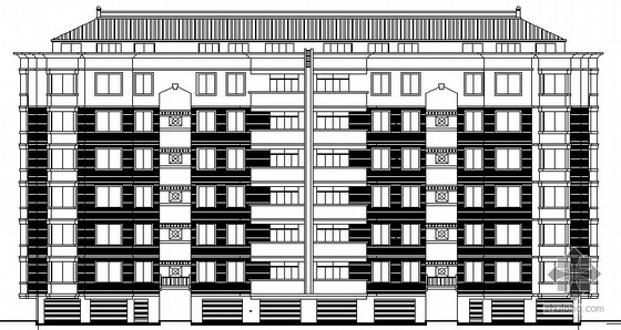 六层公寓框架建筑资料下载-某六层公寓楼建筑施工图