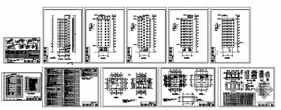 七层私人楼资料下载-深圳某私人十三层出租房图纸