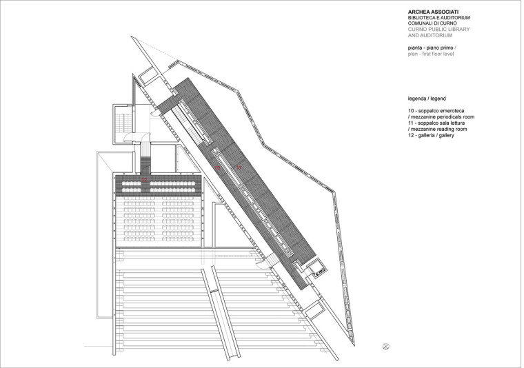 意大利科尔诺公共图书馆和礼堂-ARCHEA_CURNO_Plan_P_1_A4