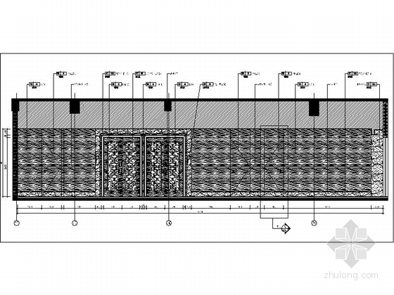 [福建]游艇会所中餐厅室内装修设计施工图（含效果）立面图