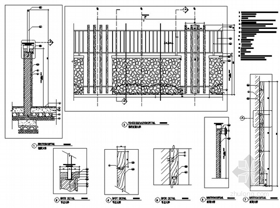 海景沿山路园林景观工程园建施工图-图9