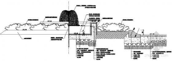 入口喷泉详图资料下载-入口处喷泉详图