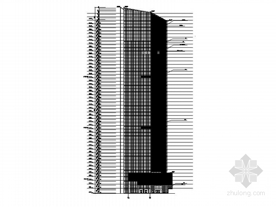 [上海]某国际广场超高层商业办公楼建筑施工图（204米）-图6