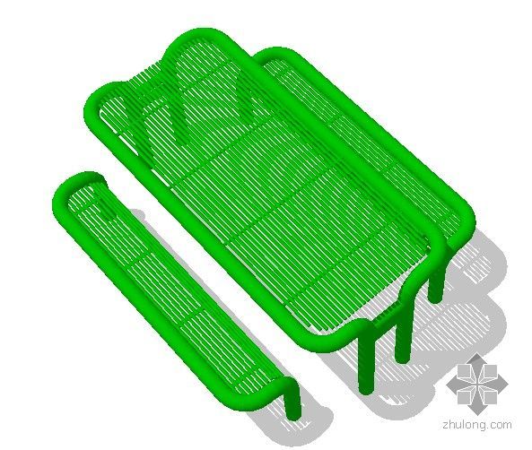 西班牙混凝土桌椅装置资料下载-铁桌椅