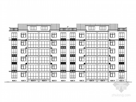 单元住宅CAD图资料下载-[济源]某六层单元式住宅建筑施工图