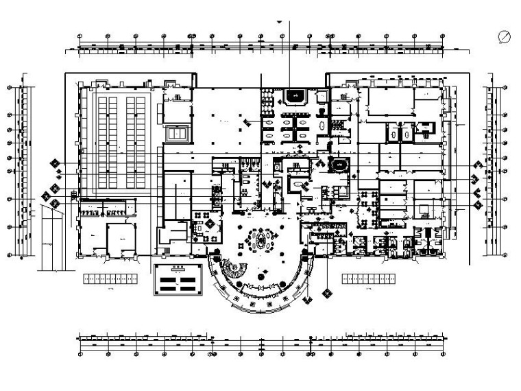 美容室详图CAD资料下载-[内蒙古]欧式新古典异域风情休闲水疗会所CAD施工图（含效果图）
