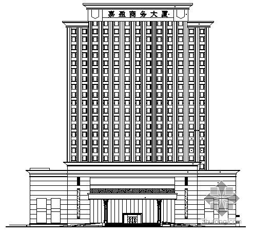 四星五星酒店CAD资料下载-东莞市某二十四层五星酒店建筑设计施工图