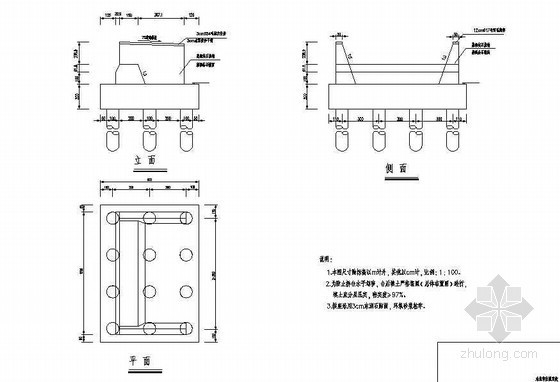 8米普通钢筋混凝土板资料下载-钢筋混凝土板拱桥台一般构造节点详图设计