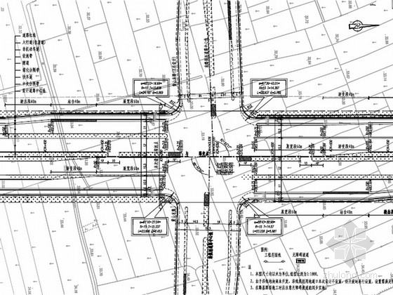 道路标准段绿化设计图资料下载-[安徽]市政道路工程路线设计图100张（公交港湾 改路改沟）