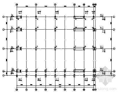 重钢钢结构厂房资料下载-某重钢结构厂房结施图