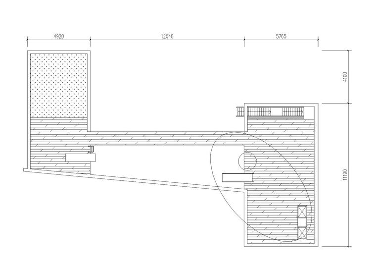 达尔雅瓦别墅方案资料（SU+CAD+PPT）-屋顶平面图